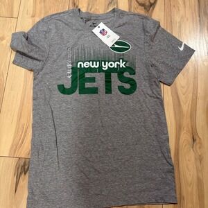 Nike NFL New York Jets Gray‎ T-Shirt Mens Football Graphic Tee